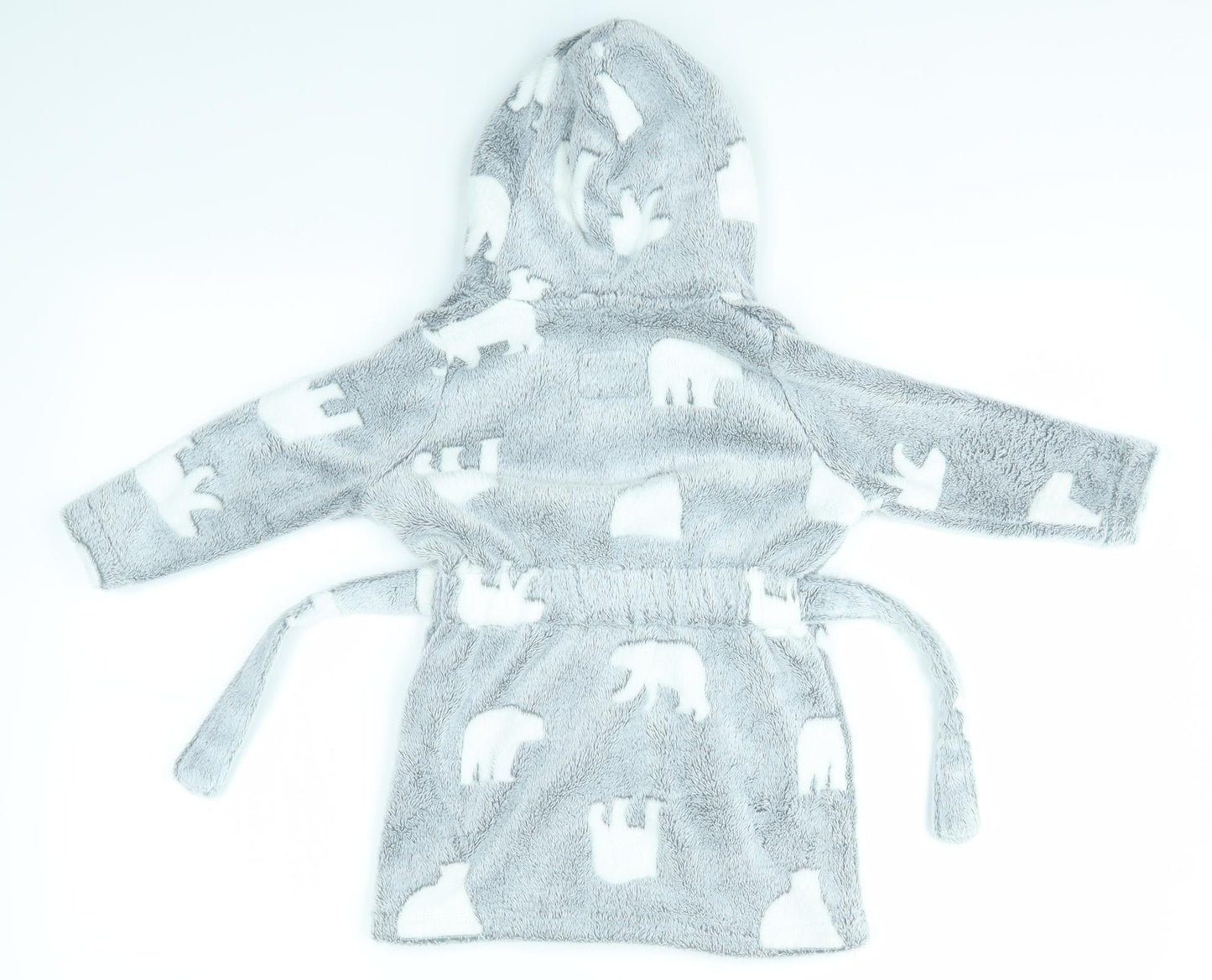Primark Girls Grey Solid  Top Robe Size 2-3 Years
