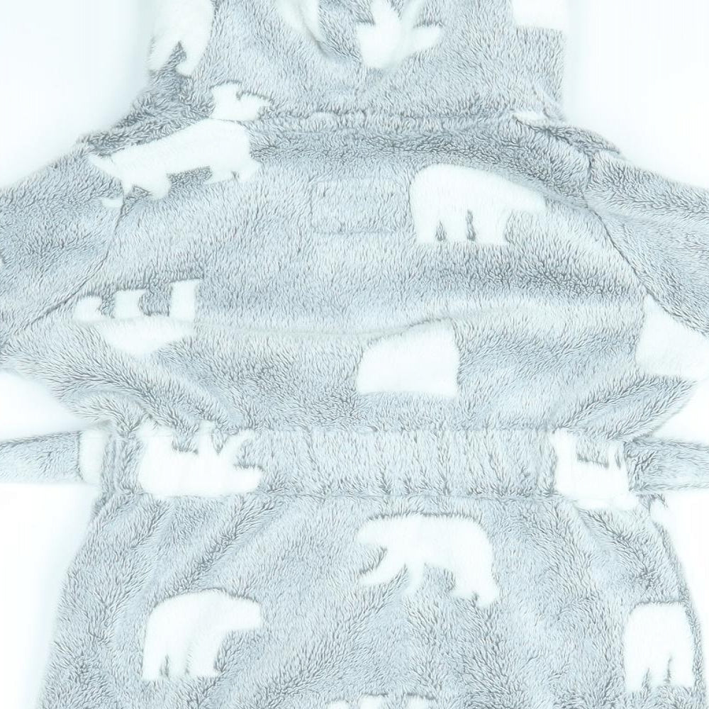 Primark Girls Grey Solid  Top Robe Size 2-3 Years