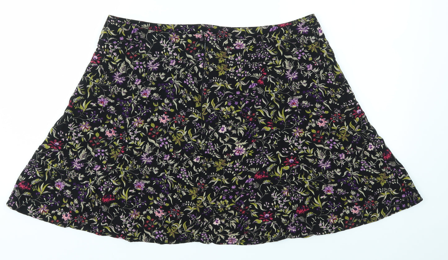 NEXT Womens Multicoloured Floral  A-Line Skirt Size 14
