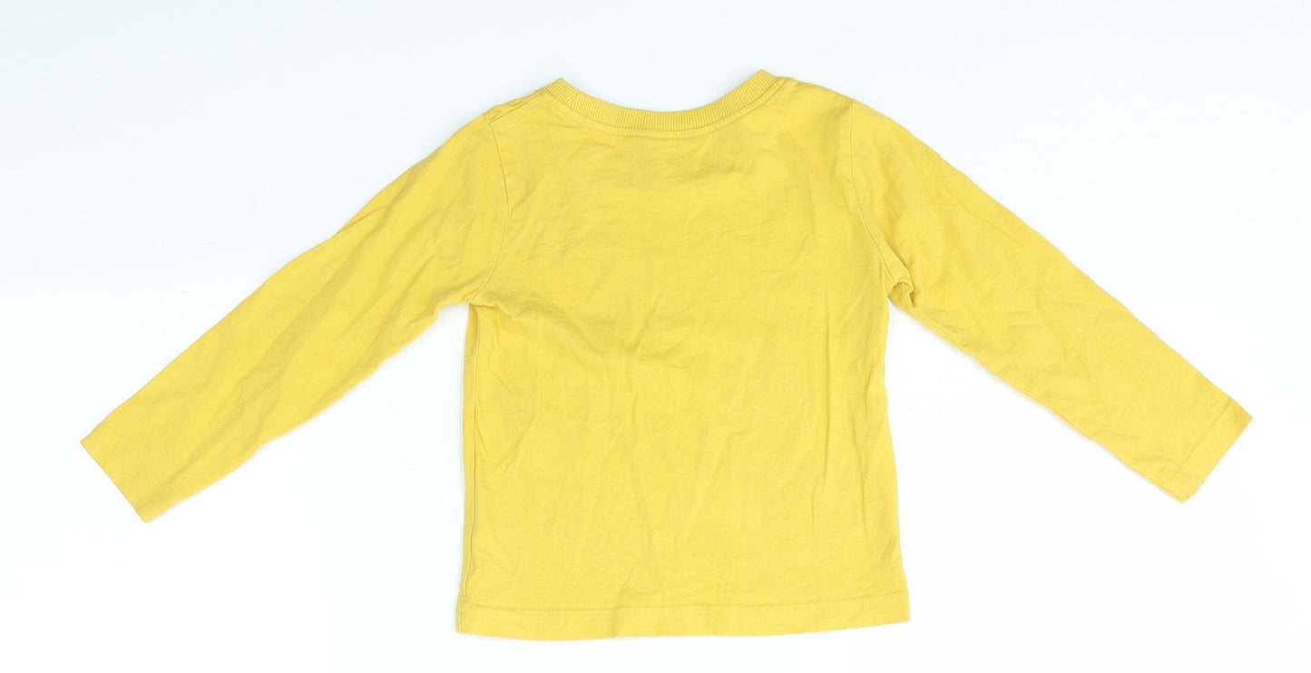 M&Co Baby Yellow   Basic T-Shirt Size 18-24 Months