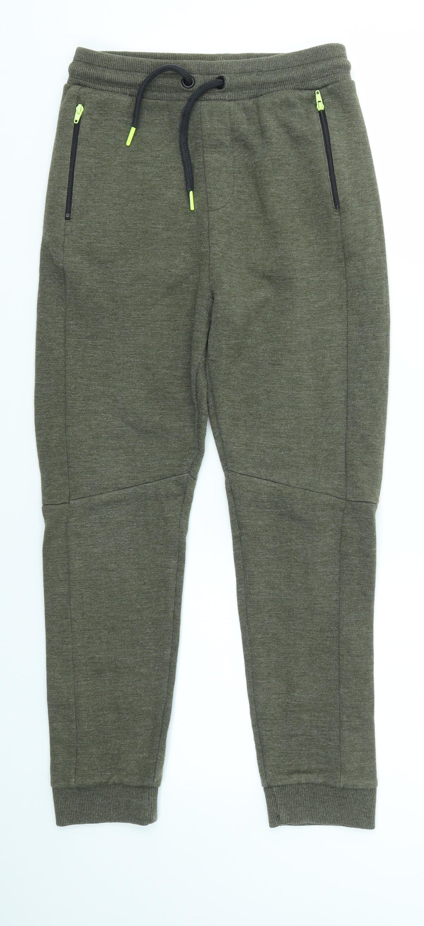 F&F Boys Green   Jogger Trousers Size 11-12 Years