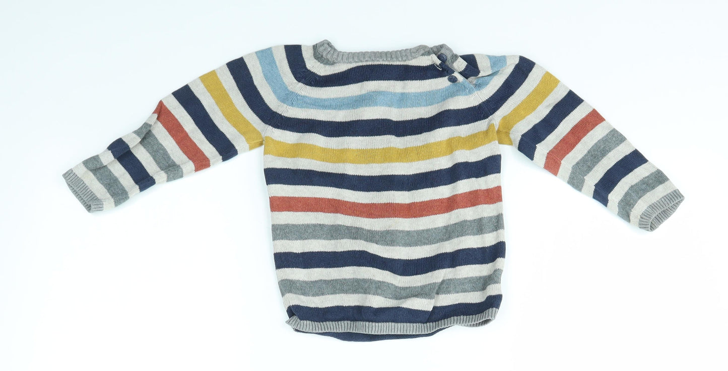 H&M Baby Multicoloured Striped  Pullover Jumper Size 12-18 Months