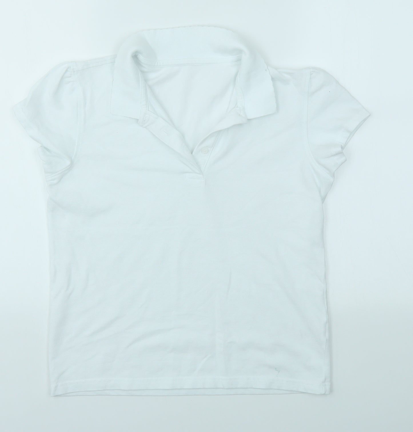 George Girls White   Basic Polo Size 14-15 Years  - SCHOOLWEAR