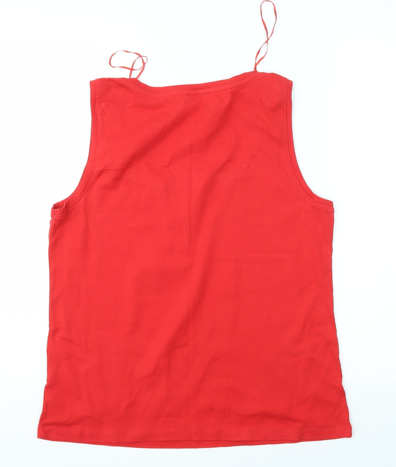 M&Co Womens Red   Basic Tank Size 18