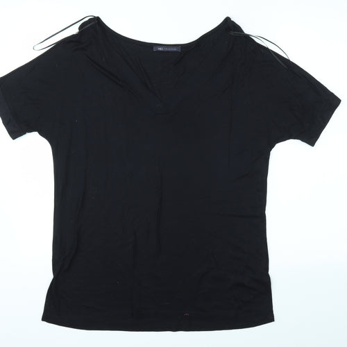 M&S Womens Black   Basic Polo Size 14