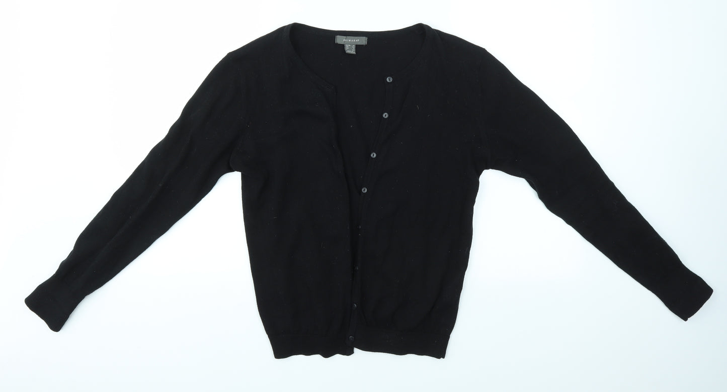 Primark Womens Black   Cardigan Jumper Size 12