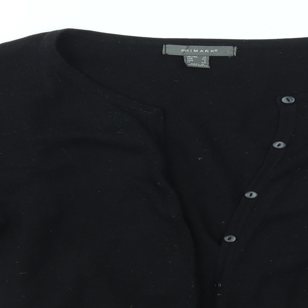 Primark Womens Black   Cardigan Jumper Size 12