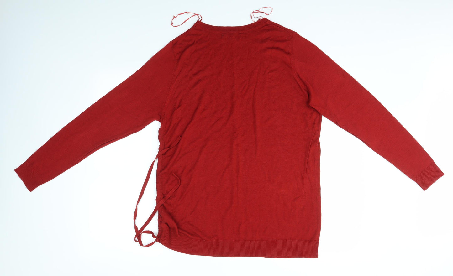 Peacocks Womens Red   Pullover Jumper Size 18