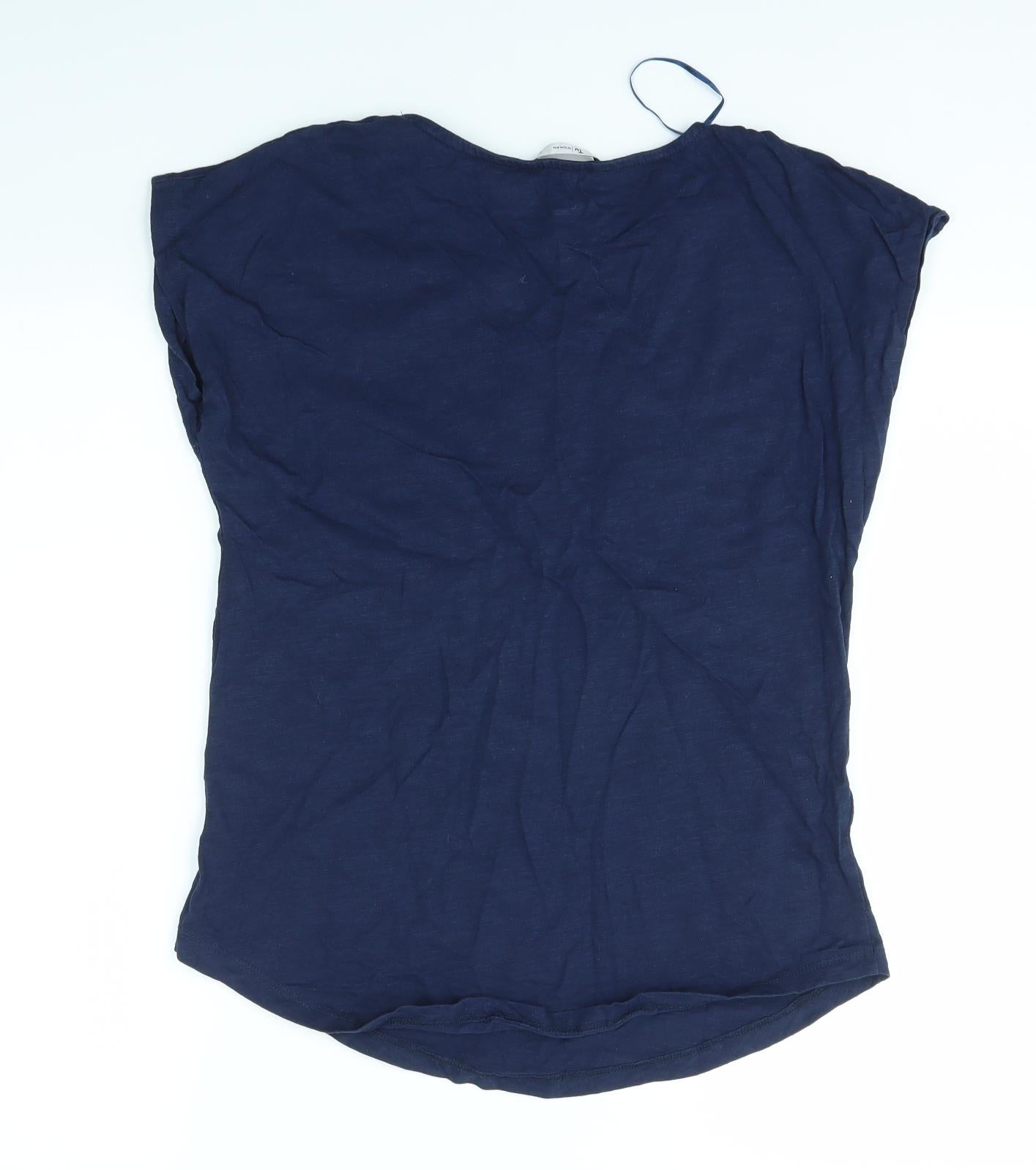TU Womens Blue   Basic T-Shirt Size 12
