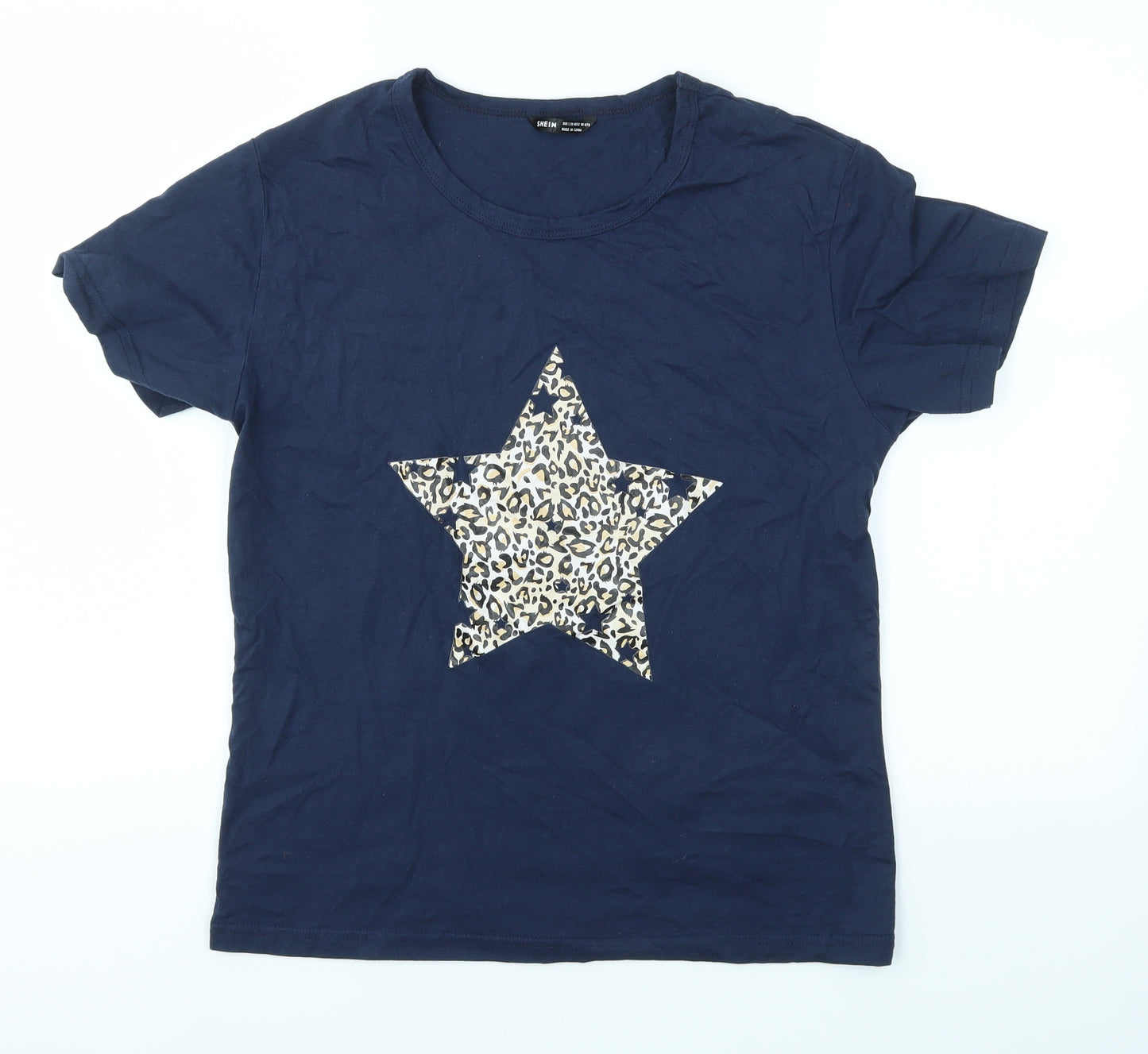 SheIn Womens Blue   Basic T-Shirt Size L