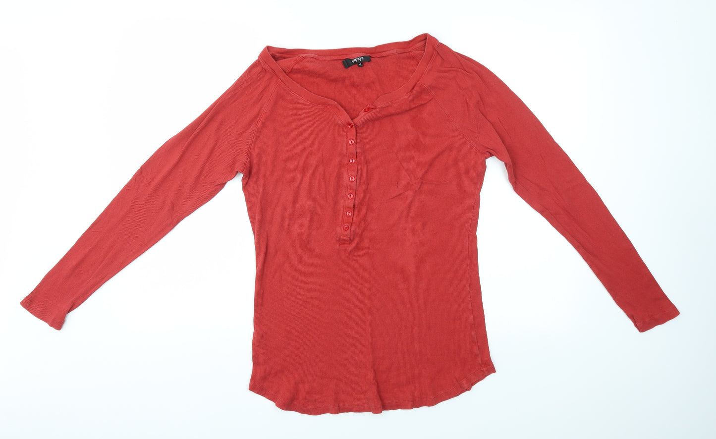 MATALAM Womens Red   Basic Blouse Size 18