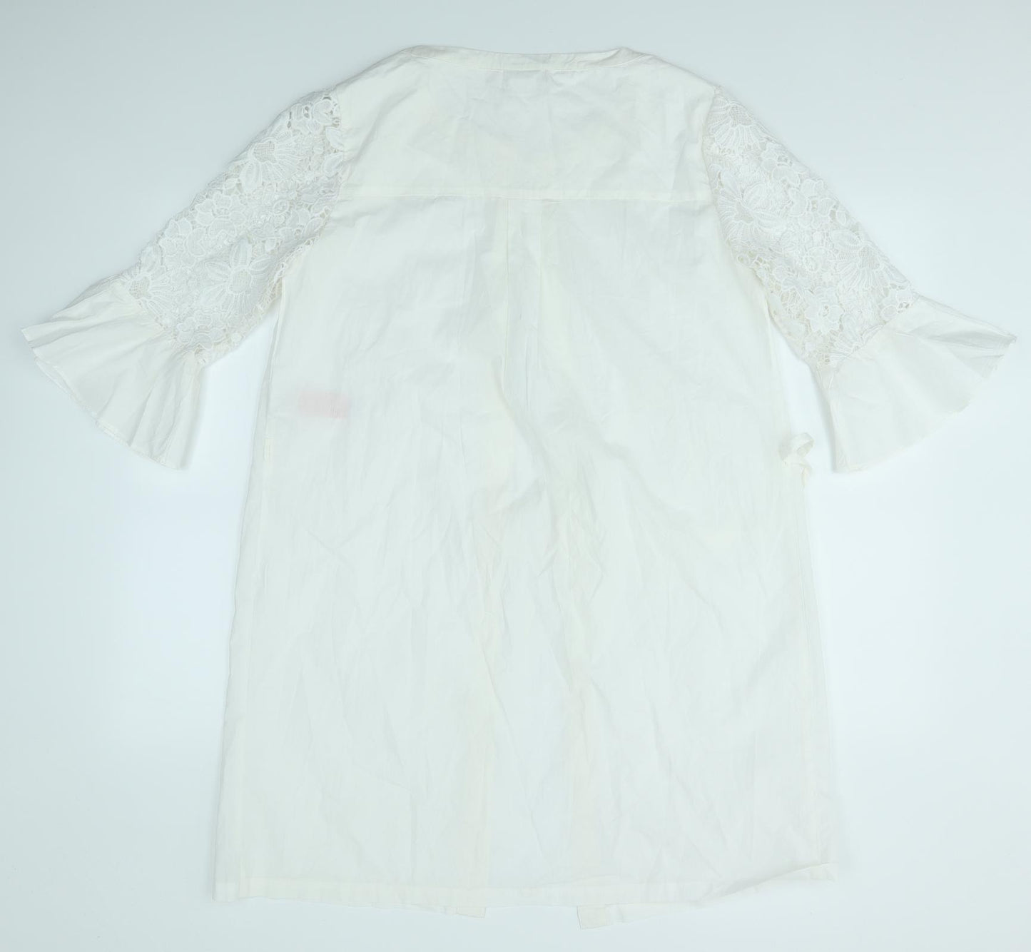 VILLA Womens White   Shirt Dress  Size L