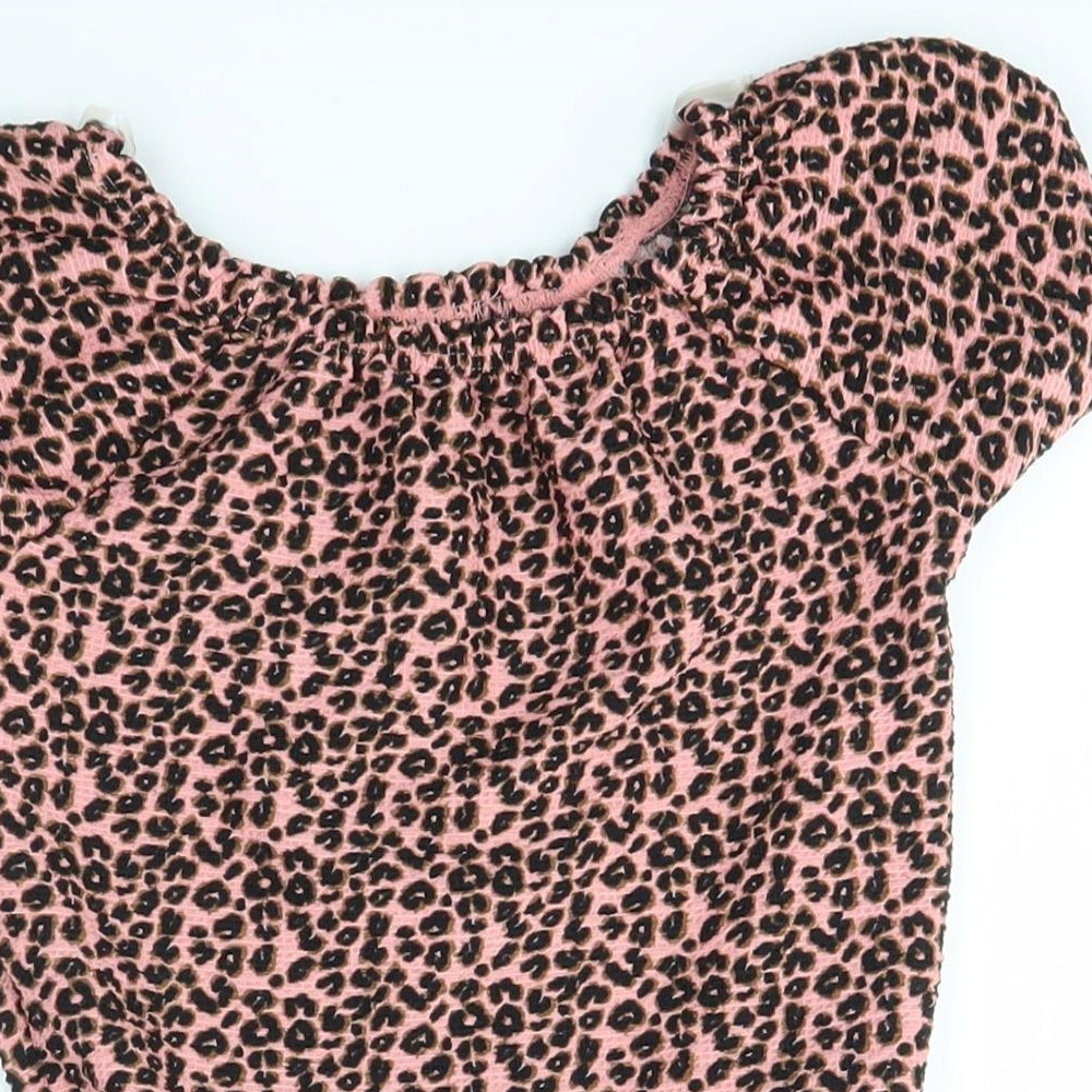 NEXT Girls Pink Animal Print  Basic Casual Size 5 Years