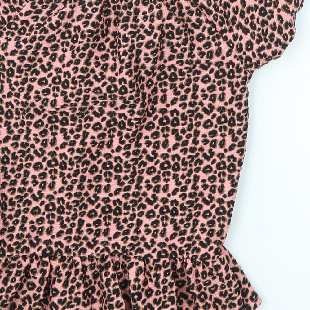 NEXT Girls Pink Animal Print  Basic Casual Size 5 Years