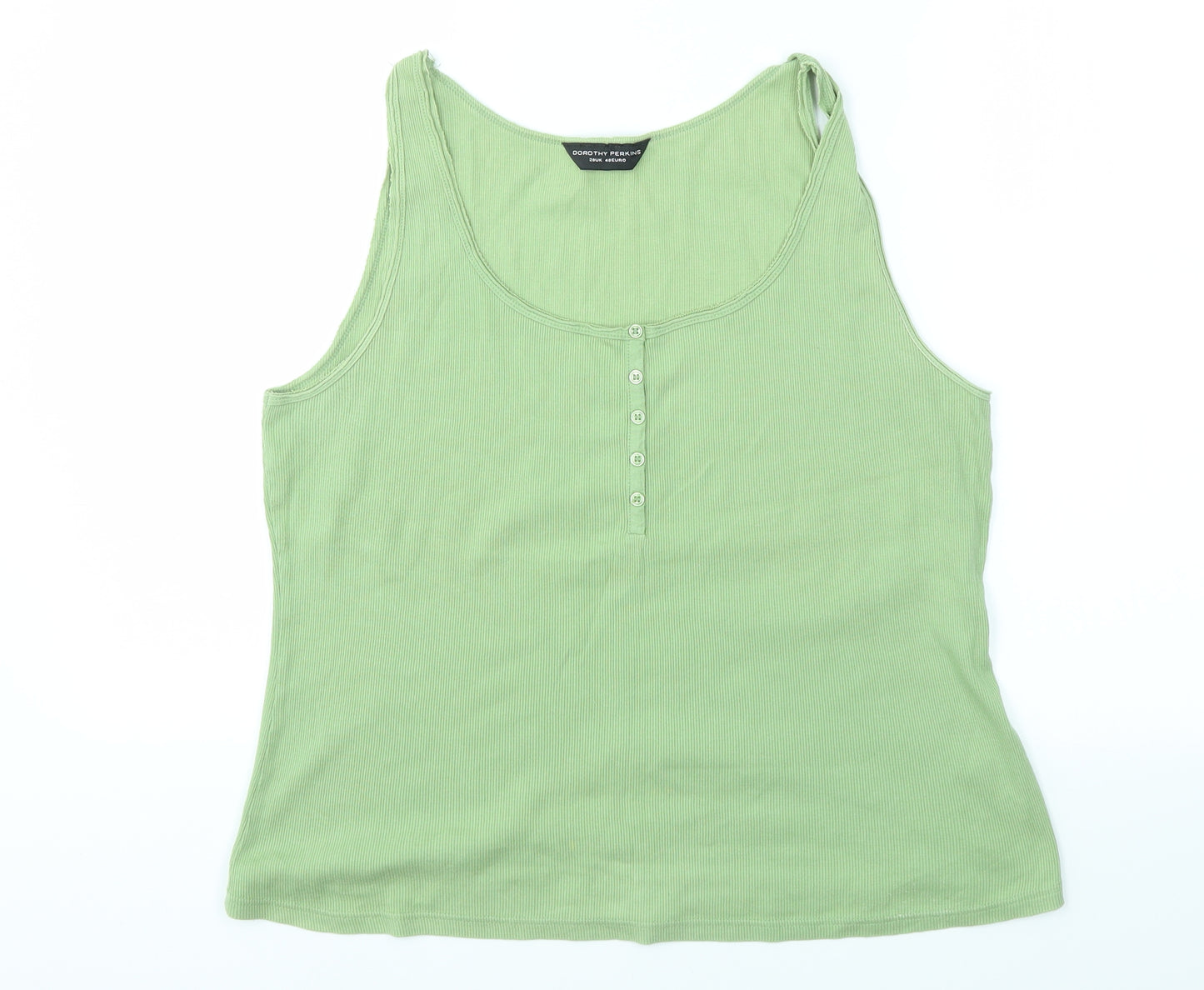 Dorothy Perkins Womens Green   Basic Tank Size 20
