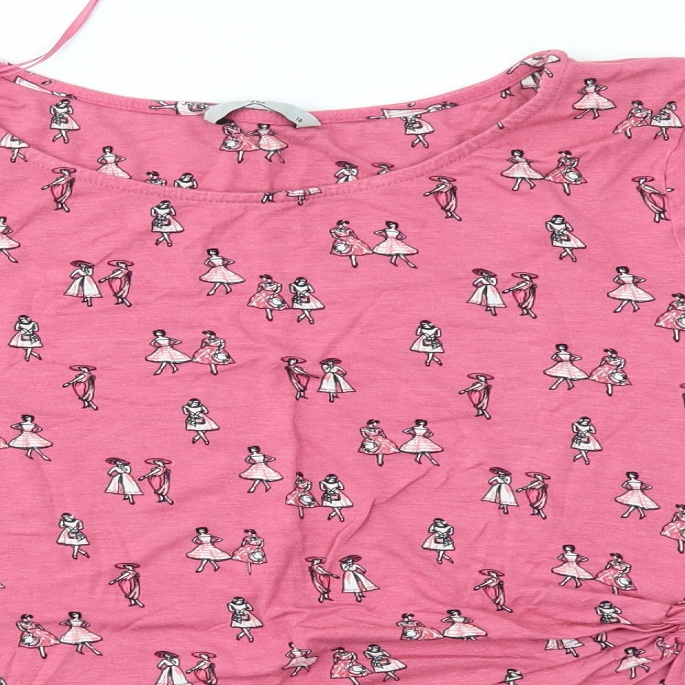 TU Womens Pink   Basic Blouse Size 18