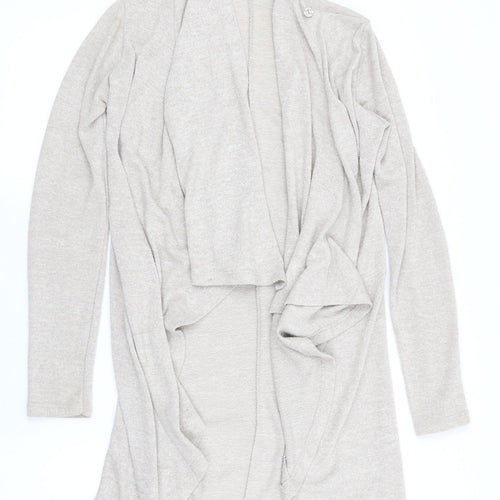 WAT G Womens Beige   Cardigan Jumper Size S  - Waterfall Cardigan
