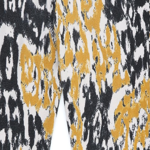 Logo Womens Gold Animal Print  Jegging Leggings Size 2XS L27 in