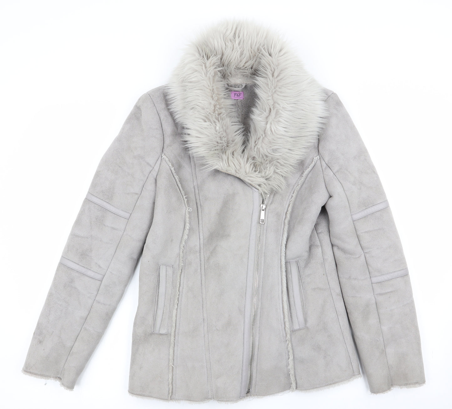 Florence and Fred Womens Grey   Overcoat Coat