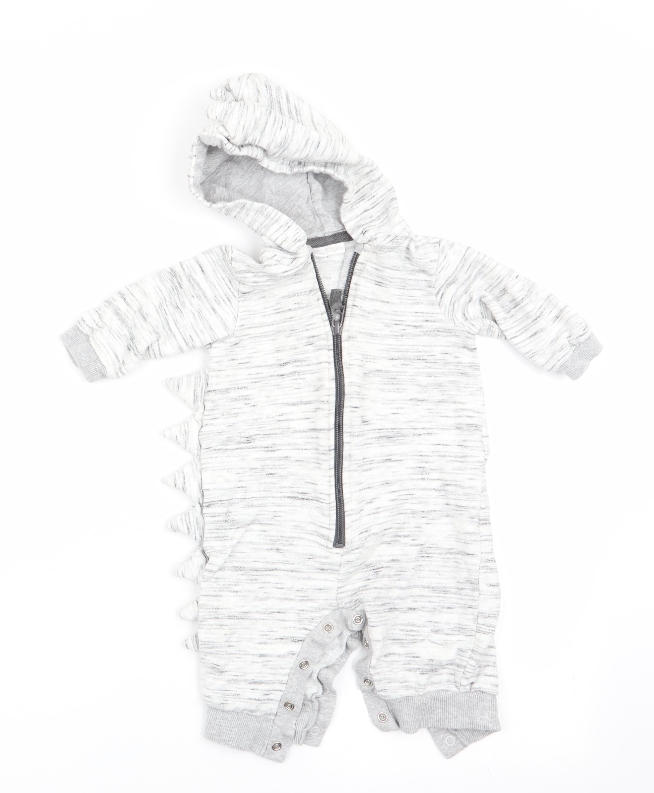 NEXT Boys Grey Animal Print  Romper One-Piece Size 3-6 Months