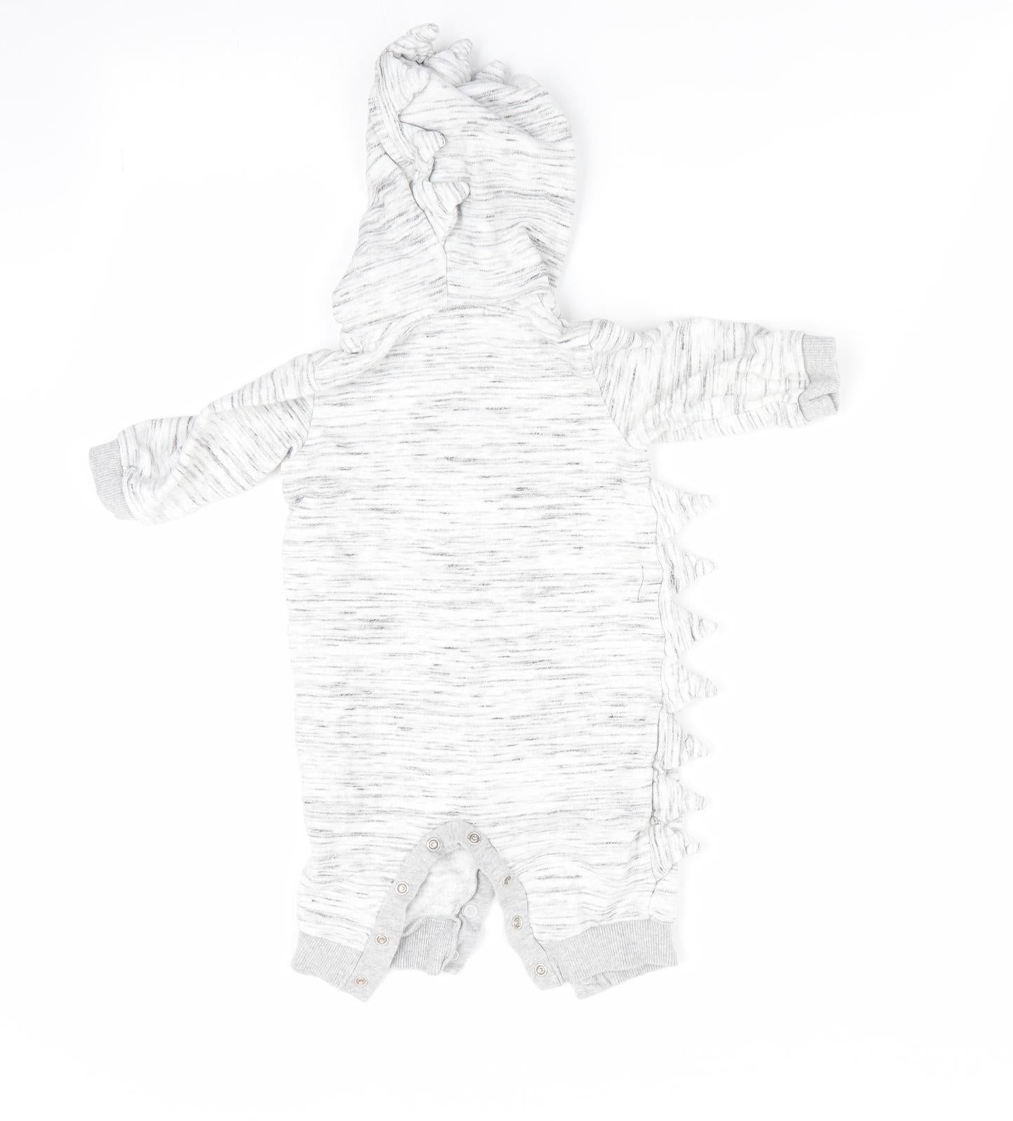 NEXT Boys Grey Animal Print  Romper One-Piece Size 3-6 Months