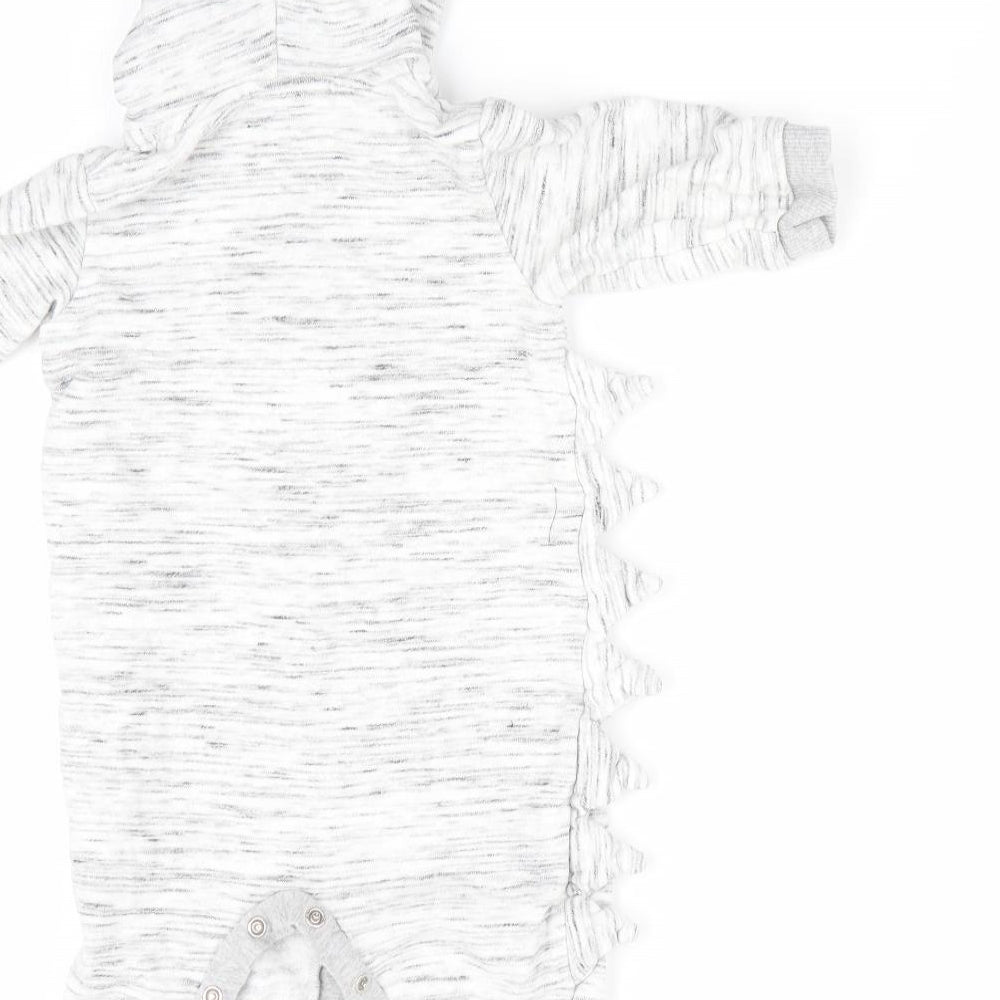 NEXT Boys Grey Animal Print  Romper One-Piece Size 3-6 Months