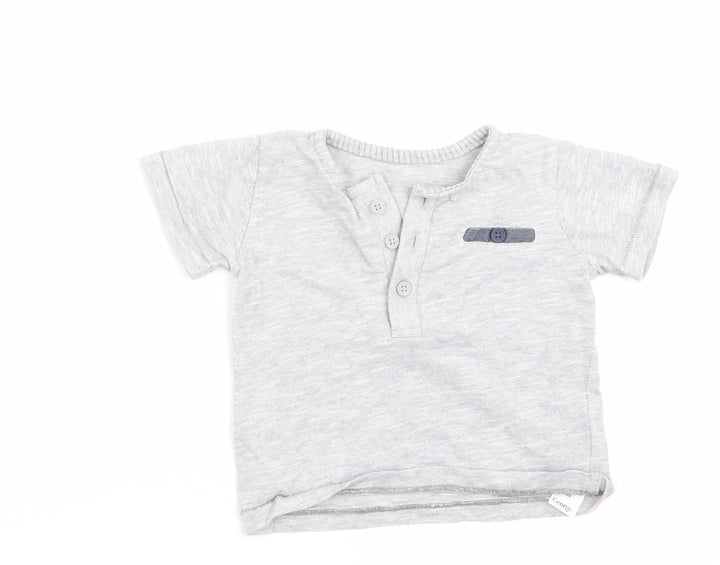 George Boys Grey   Basic T-Shirt Size 0-3 Months