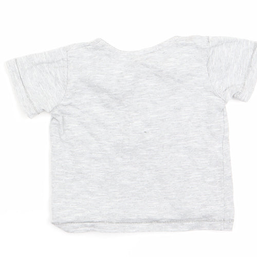 George Boys Grey   Basic T-Shirt Size 0-3 Months