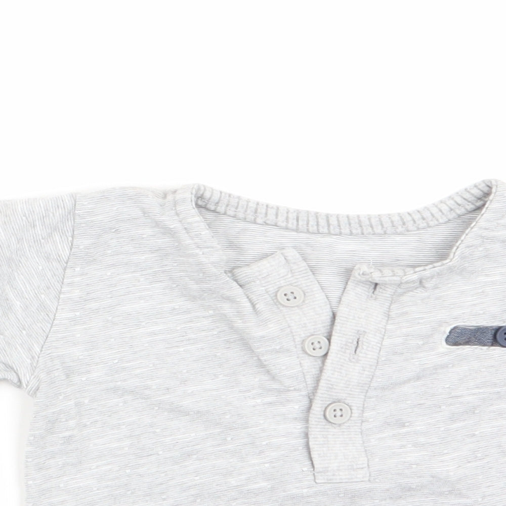 George Boys Grey   Basic T-Shirt Size 0-3 Months