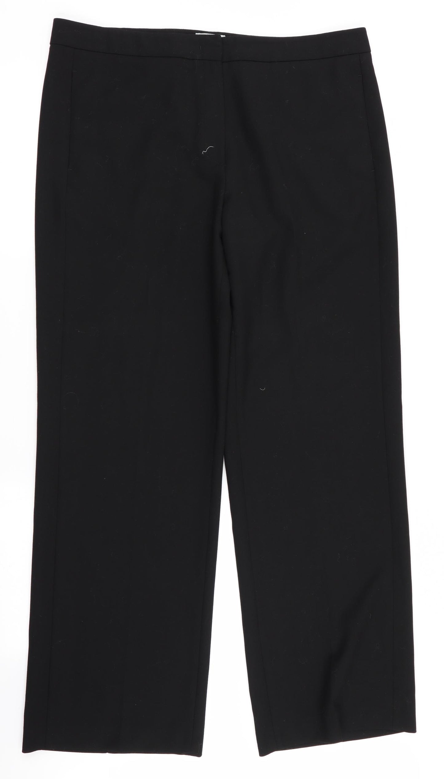 Jigsaw Womens Black   Trousers  Size 16 L31 in - Wide Legged