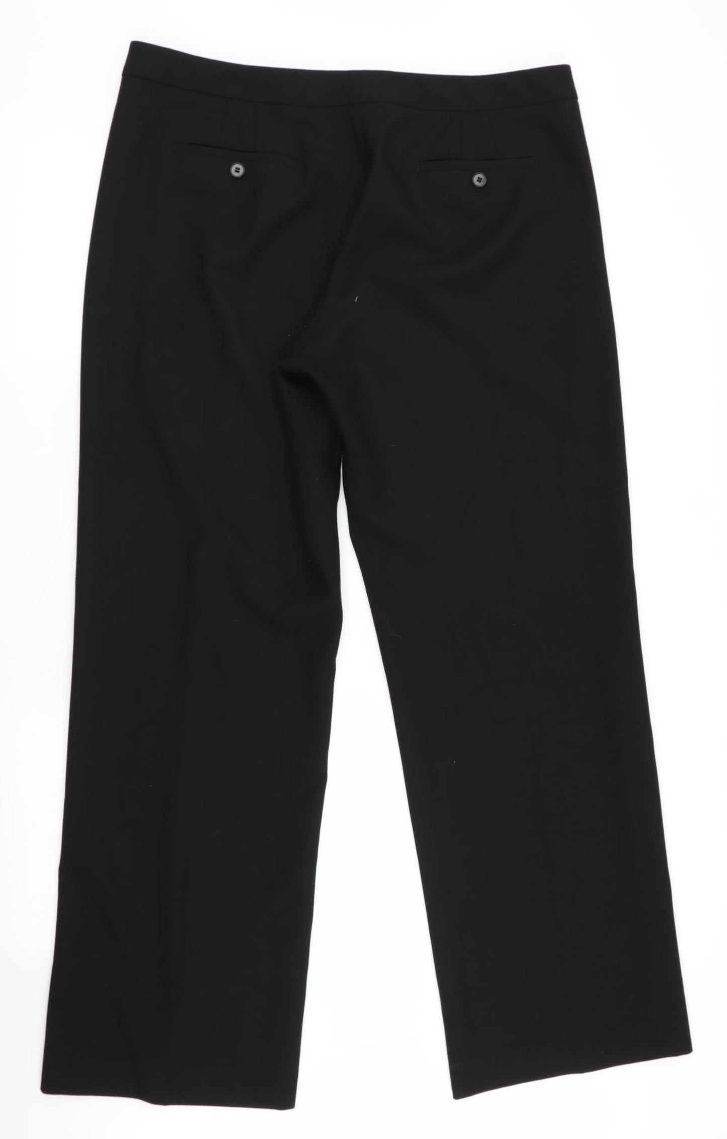 Jigsaw Womens Black   Trousers  Size 16 L31 in - Wide Legged