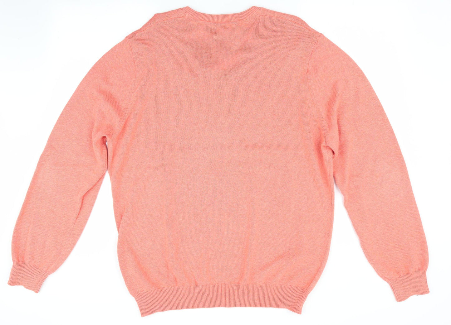 Marks and Spencer Mens Orange   Pullover Jumper Size XL