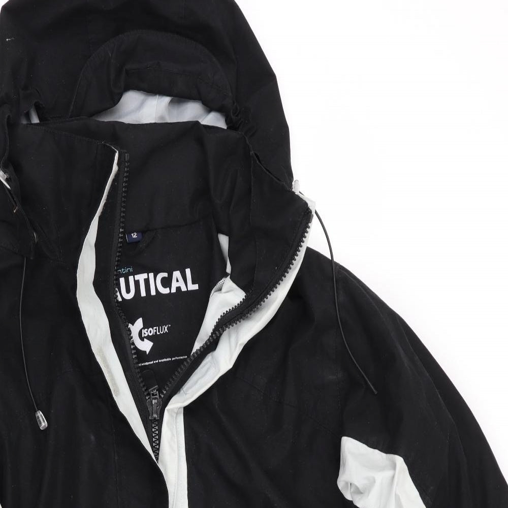 Nautical Womens Black   Anorak Coat Size 12