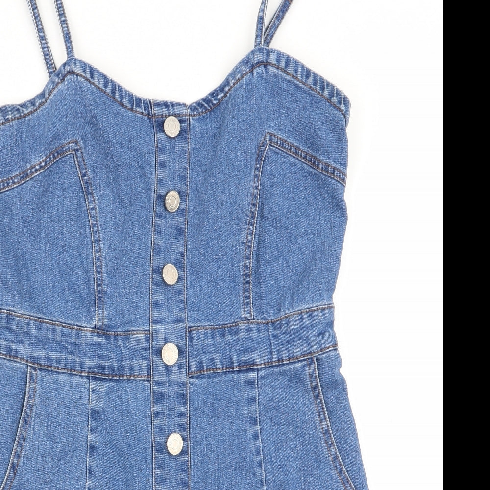 Missguided Womens Blue   Bodycon  Size 12  - Denim Dress