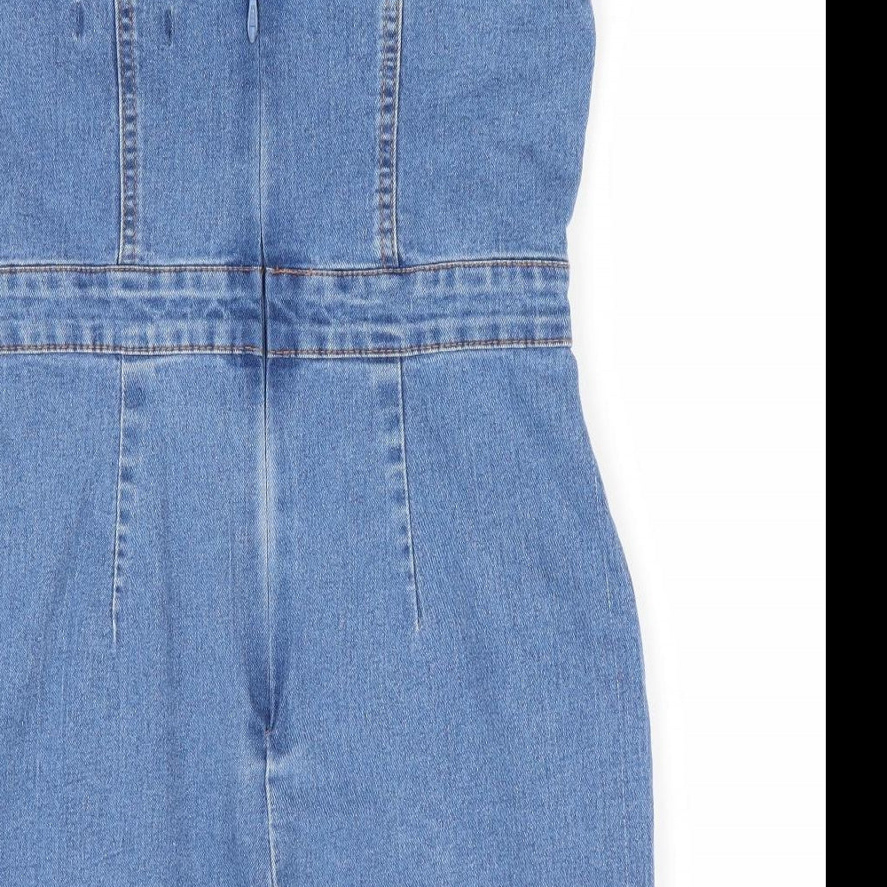 Missguided Womens Blue   Bodycon  Size 12  - Denim Dress