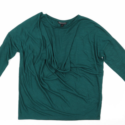 Topshop Womens Green   Pullover Jumper Size 8
