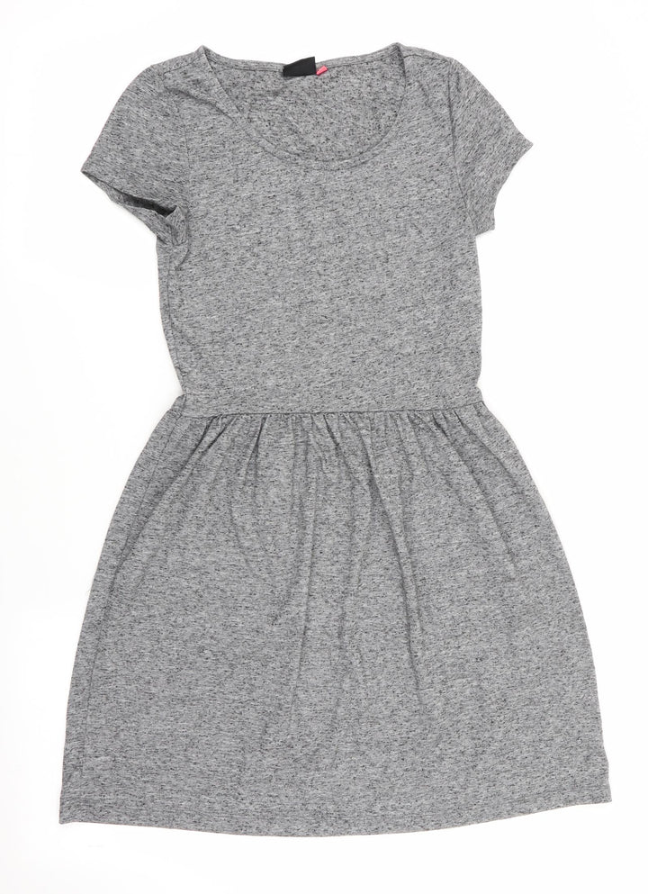 Only Womens Grey T-Shirt Dress Size XS