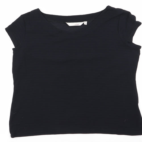 Style by EWM Womens Black   Tunic T-Shirt Size 18