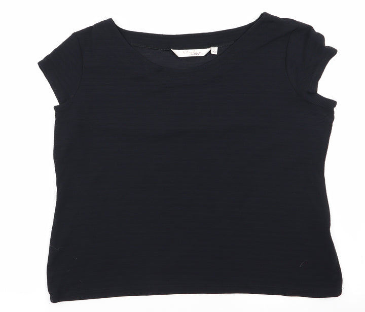Style by EWM Womens Black   Tunic T-Shirt Size 18