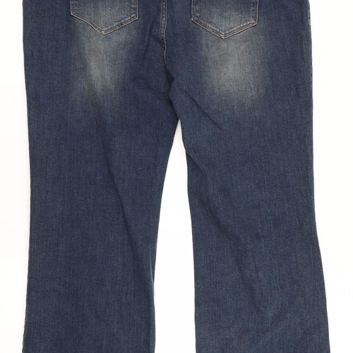 TU Womens Blue   Wide-Leg Jeans Size 22 L30.5 in