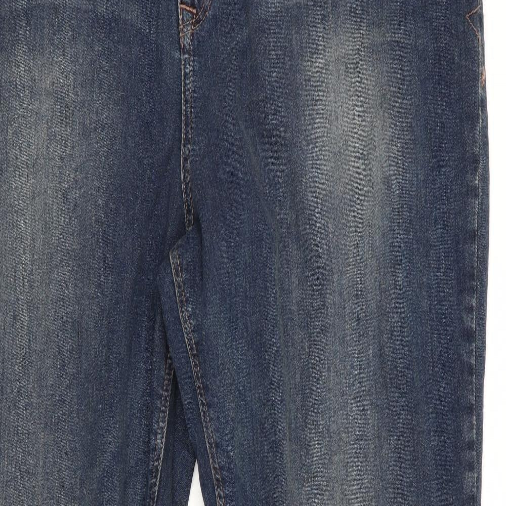 TU Womens Blue   Wide-Leg Jeans Size 22 L30.5 in