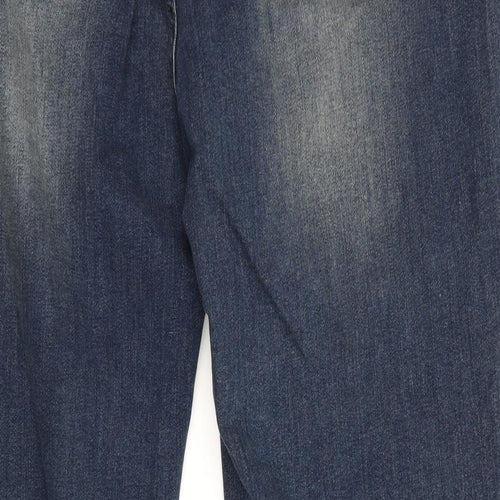 TU Womens Blue   Wide-Leg Jeans Size 22 L30.5 in
