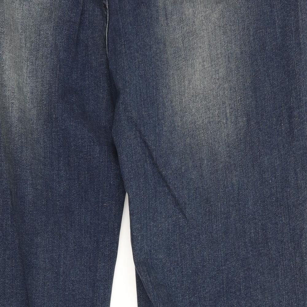 TU Womens Blue   Wide-Leg Jeans Size 22 L30.5 in