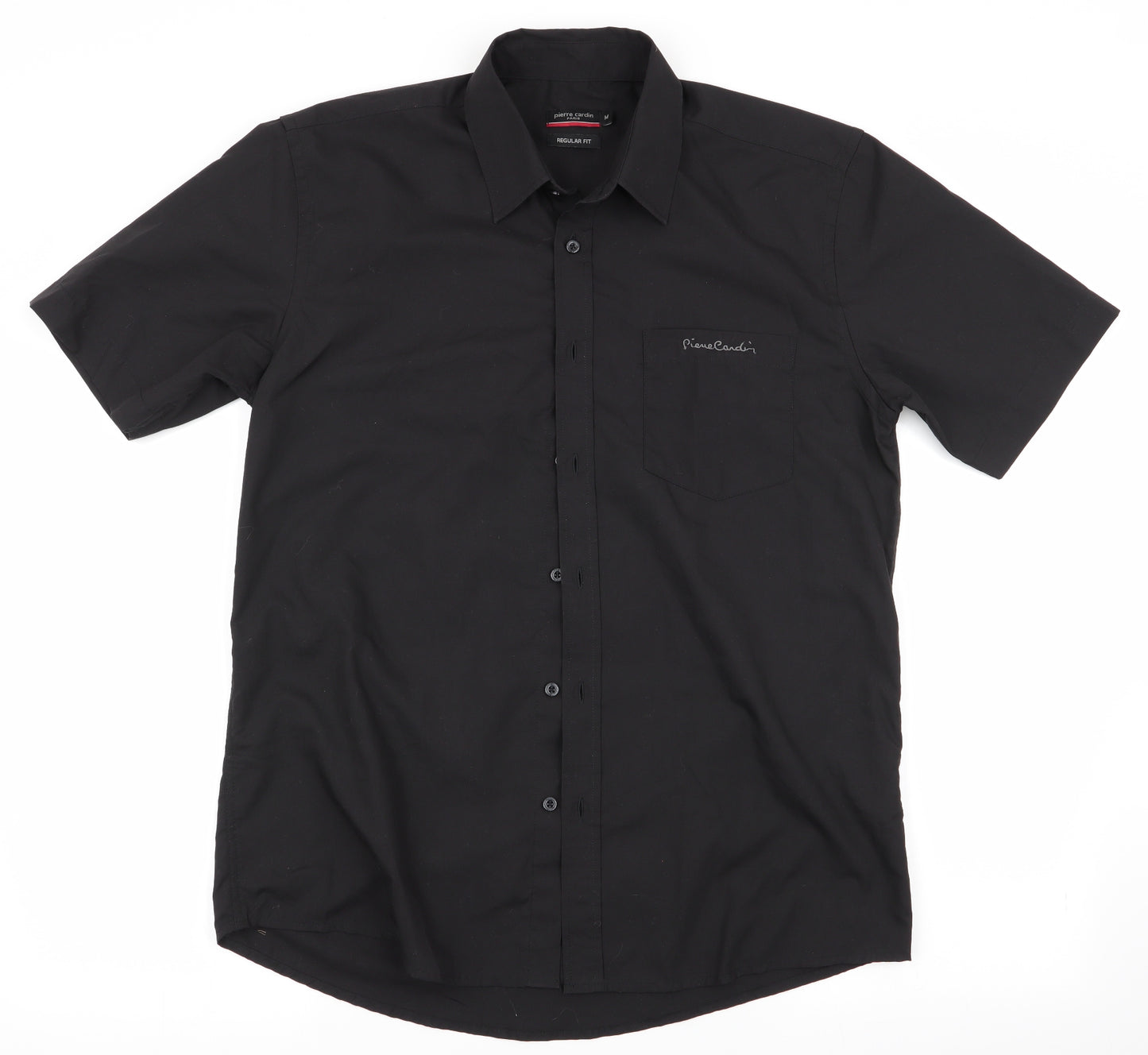 Pierre Cardin Mens Black    Button-Up Size M