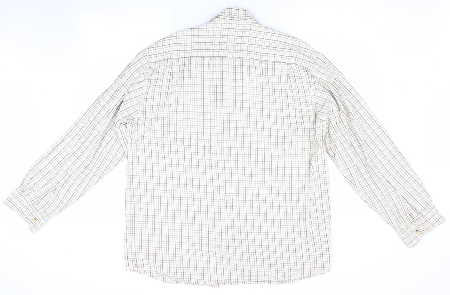 Debenhams Mens Green Check   Dress Shirt Size 16