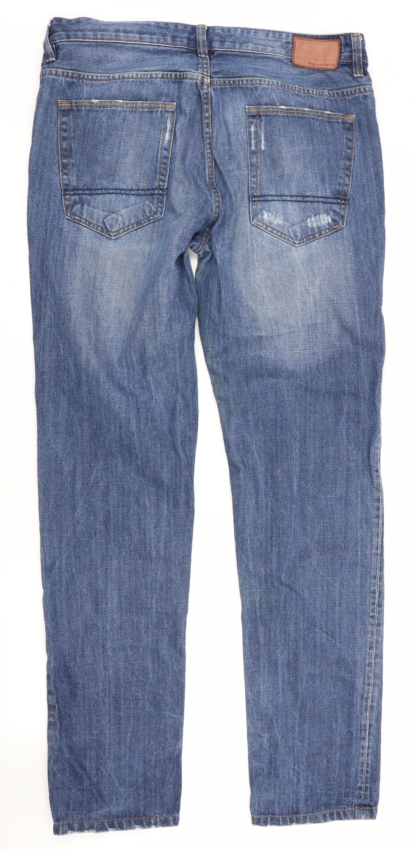 Pull & Bear Mens Blue   Straight Jeans Size 36 in L33 in