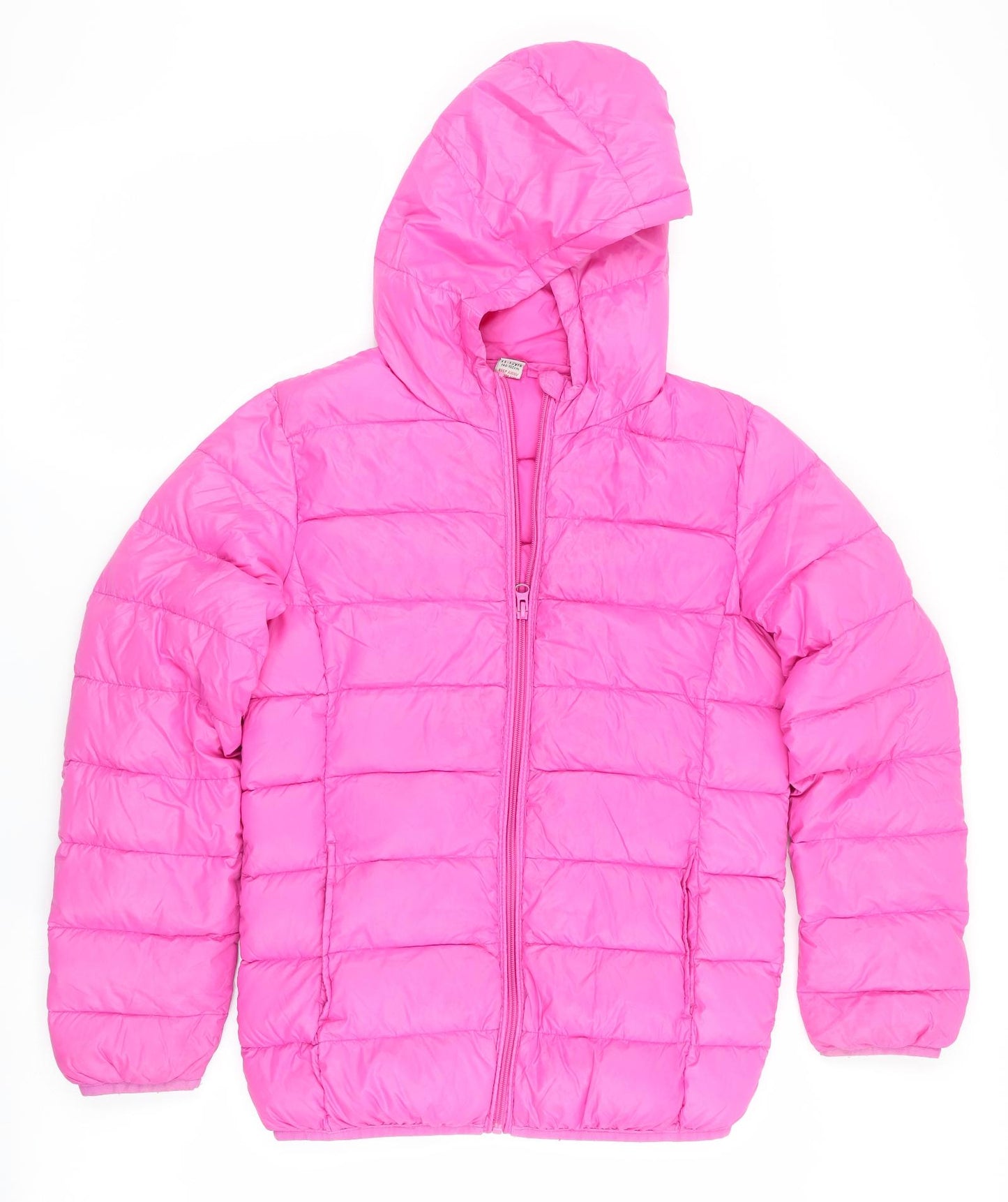 TU Girls Pink   Puffer Jacket Coat Size 11-12 Years