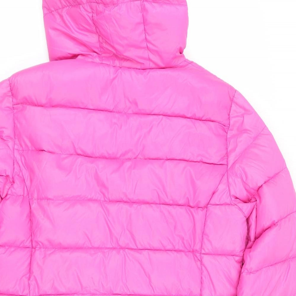 TU Girls Pink   Puffer Jacket Coat Size 11-12 Years