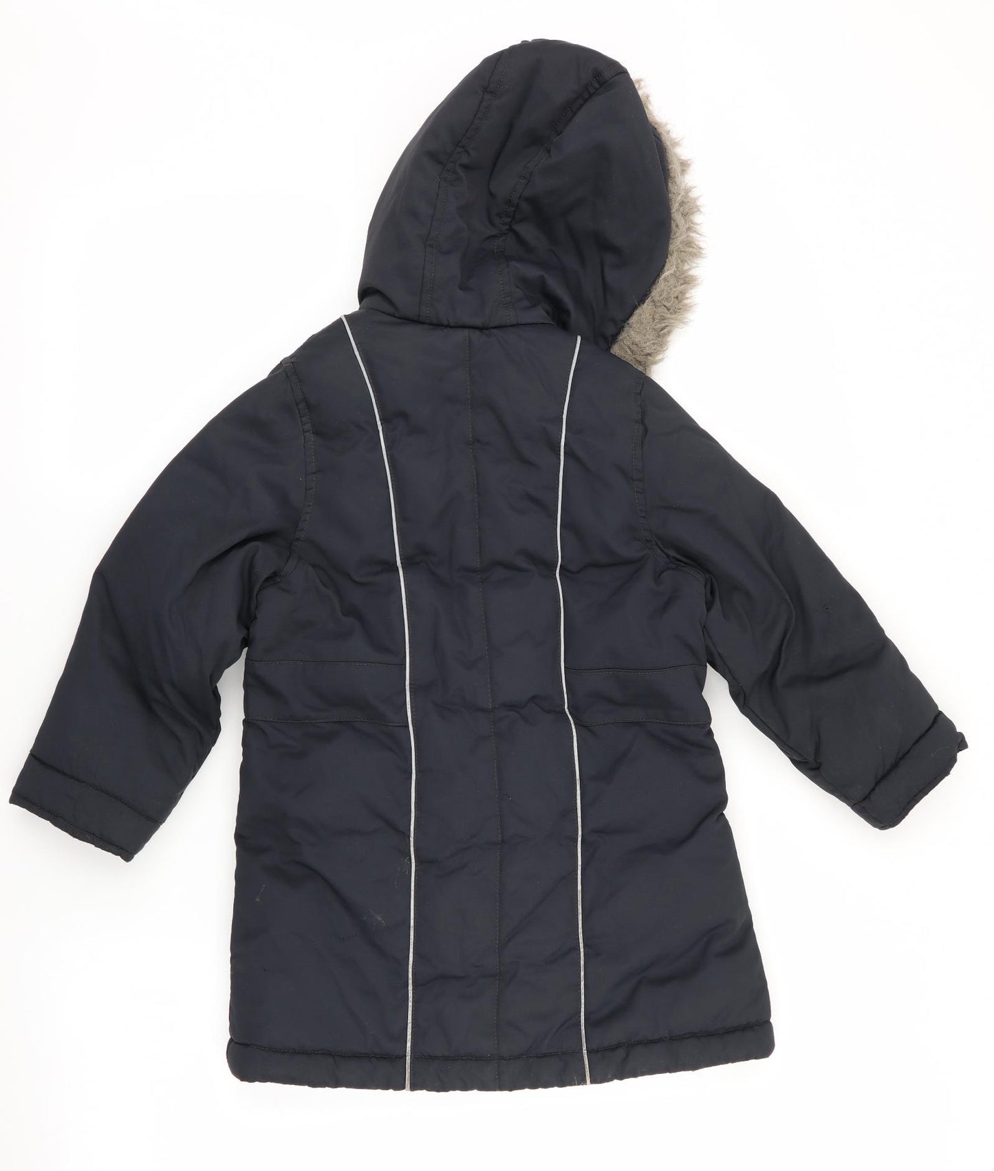 NEXT Boys Black   Anorak Coat Size 5-6 Years