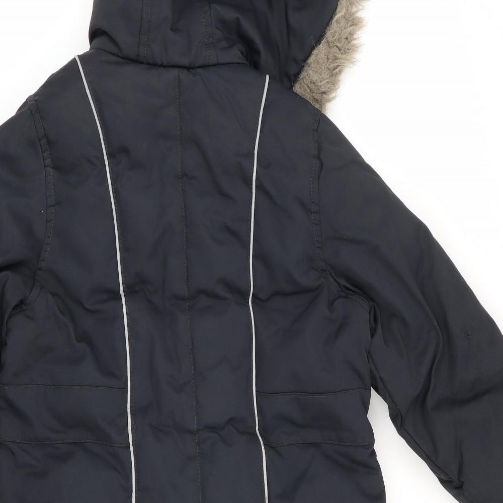 NEXT Boys Black   Anorak Coat Size 5-6 Years